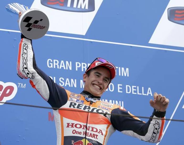 Marquez non aveva mai vinto prima a Misano nella top class. Reuters